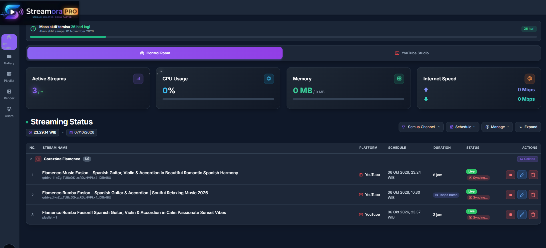 Streamora Pro Live Studio